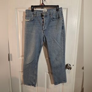 Agolde Light Blue Straight Leg Jeans